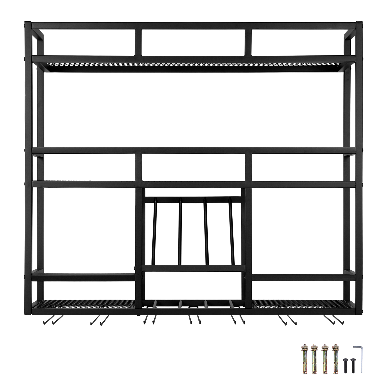 3 Tiers Wall Mounted Wine Rack - Home Bar Shelves incelemesi ve fiyatı